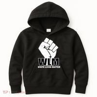WLM White Lives Matters Fist Kids Hoodie thumb 0