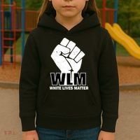 WLM White Lives Matters Fist Kids Hoodie thumb 3