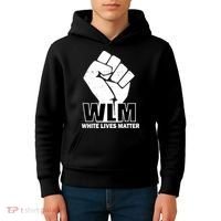WLM White Lives Matters Fist Kids Hoodie thumb 4