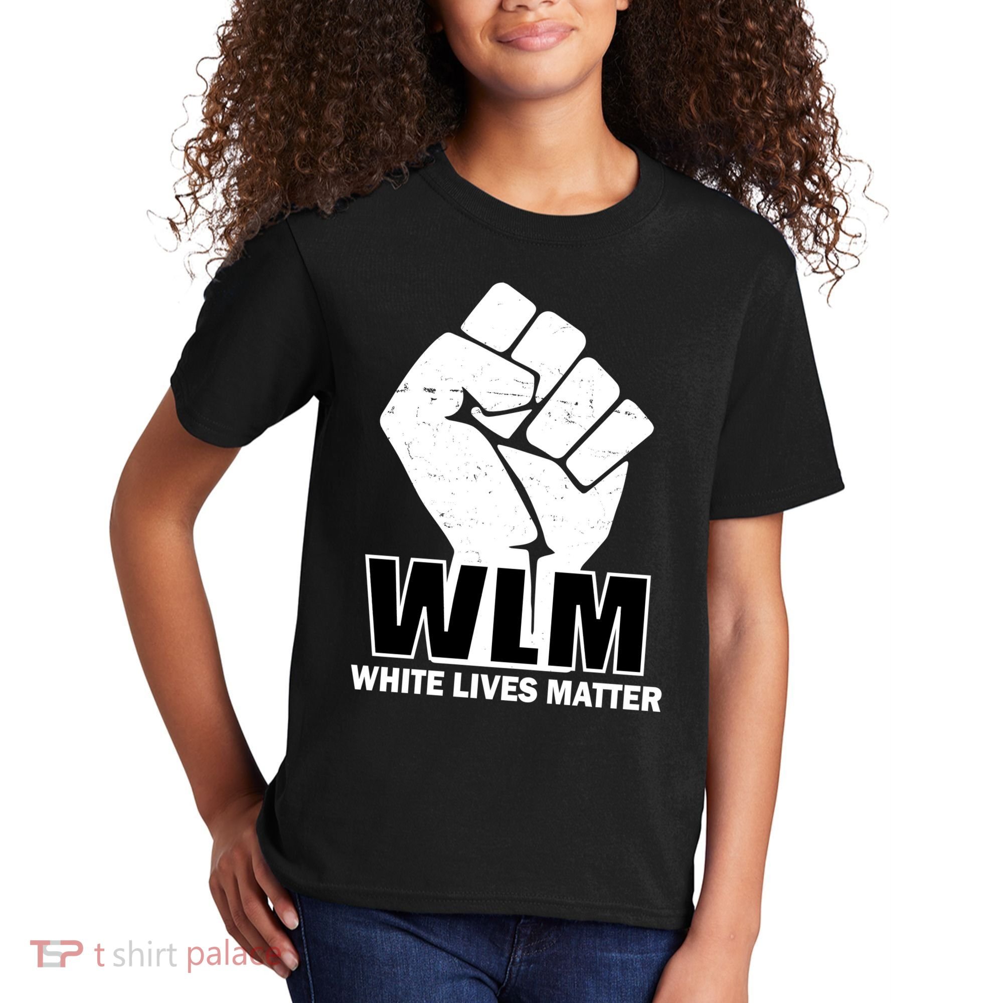 WLM White Lives Matters Fist Kids T-Shirt