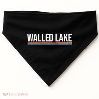Walled Lake Michigan Retro USA-Made Doggie Bandana thumb 0