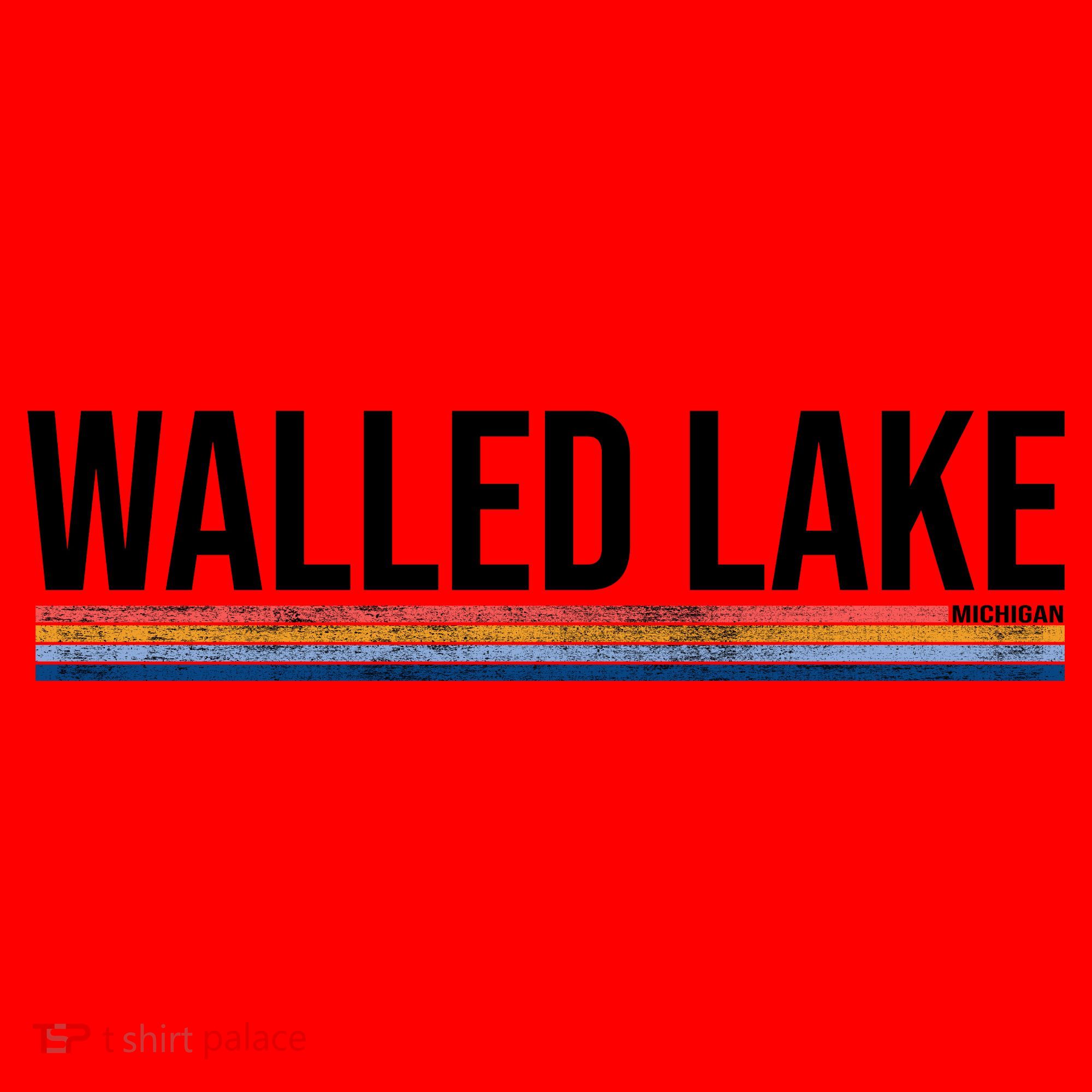 Walled Lake Michigan Retro Santa Hat
