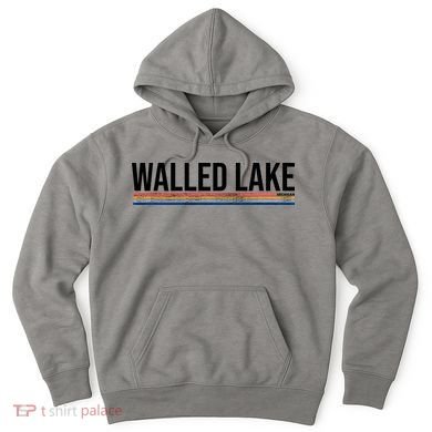 Walled Lake Michigan Retro Hoodie