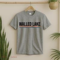 Walled Lake Michigan Retro T-Shirt thumb 2