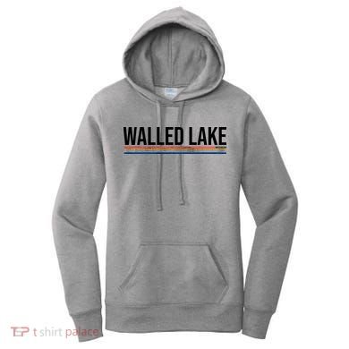 Walled Lake Michigan Retro Women's Hoodie