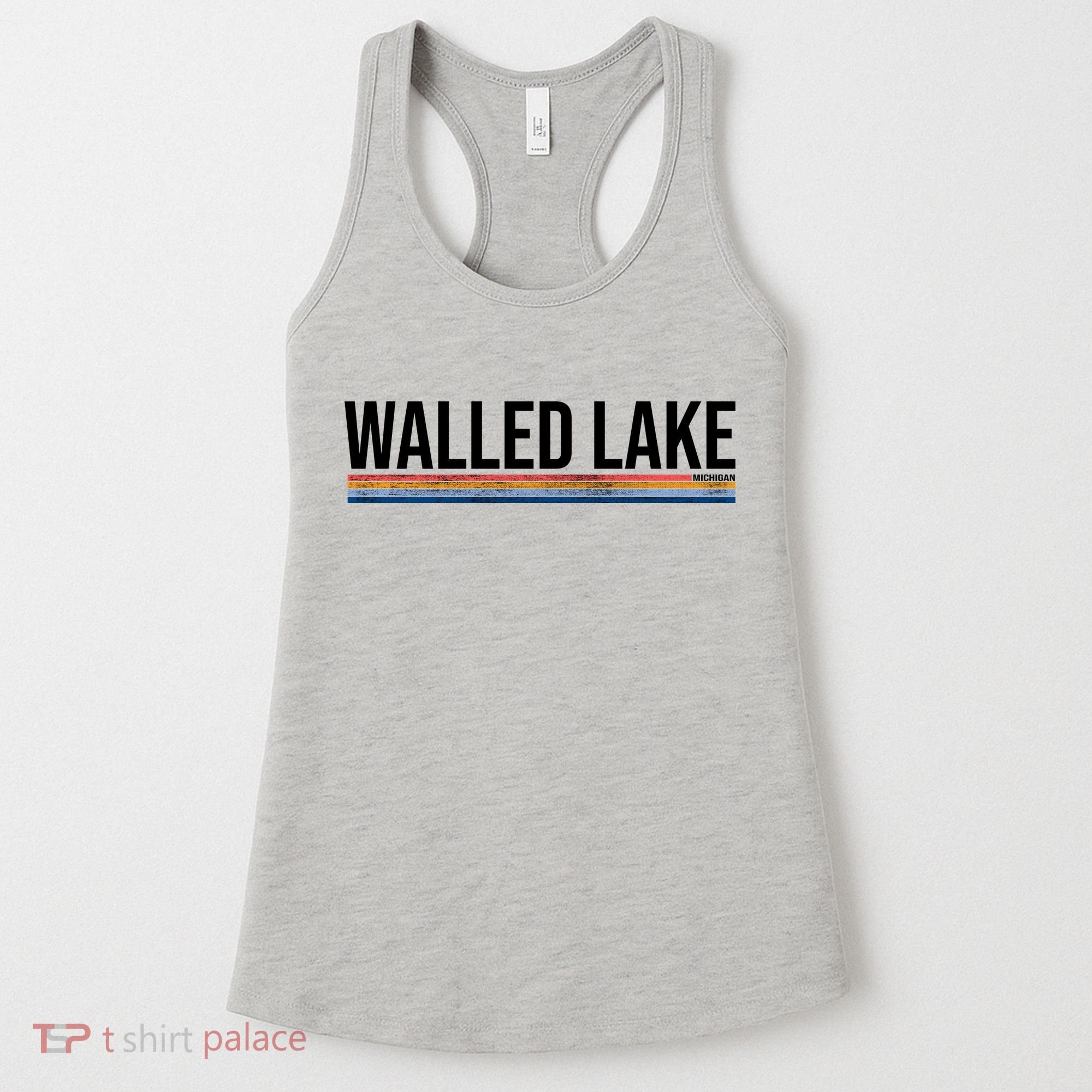 Walled Lake Michigan Retro Women's Tank Top