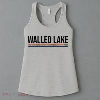 Walled Lake Michigan Retro Women's Tank Top thumb 3