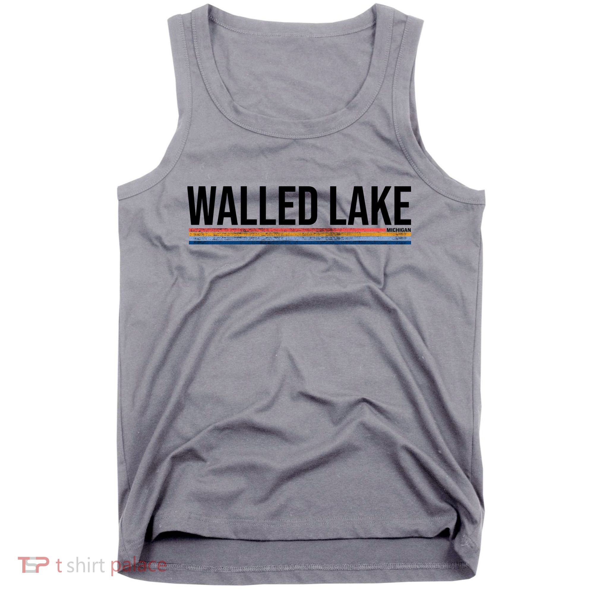 Walled Lake Michigan Retro Tank Top