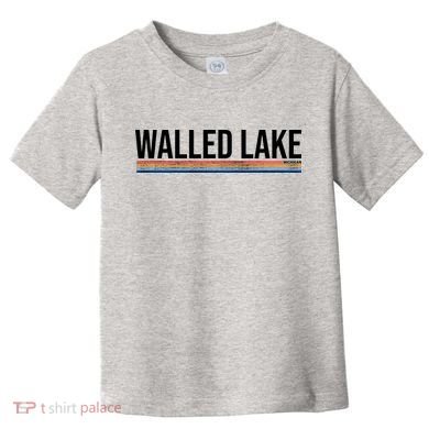 Walled Lake Michigan Retro Toddler T-Shirt