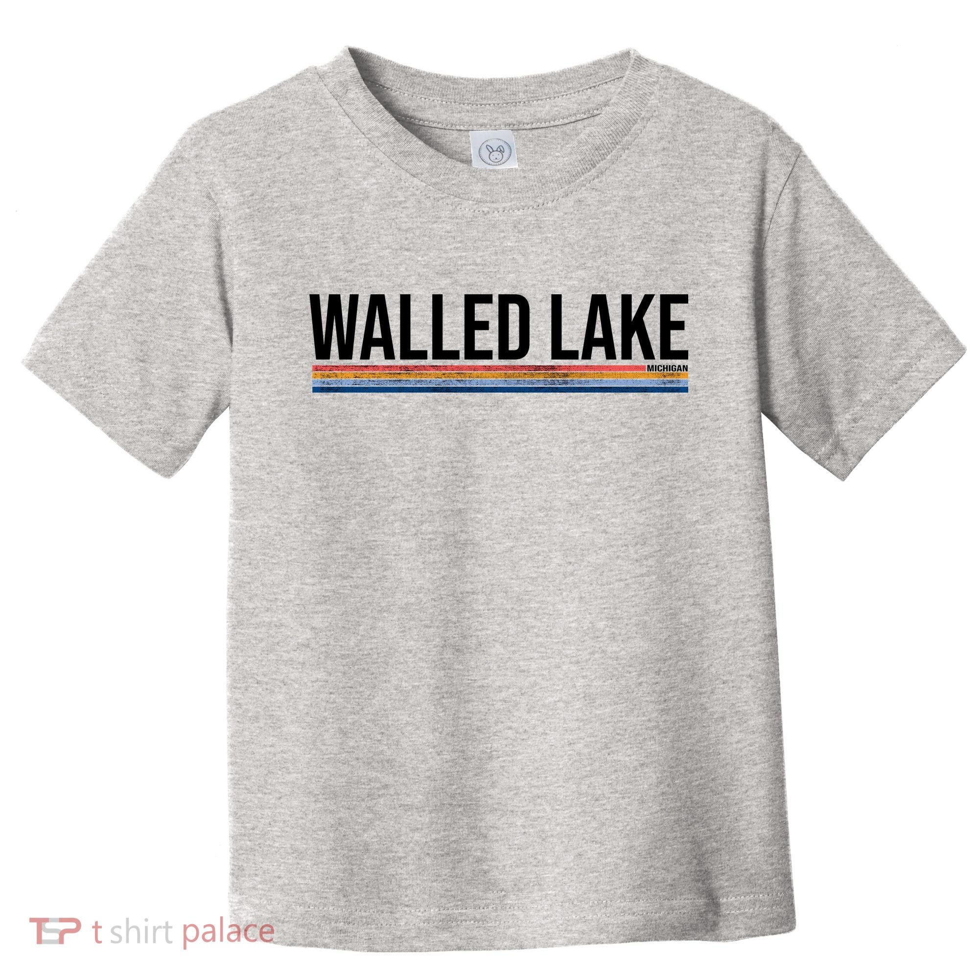 Walled Lake Michigan Retro Toddler T-Shirt