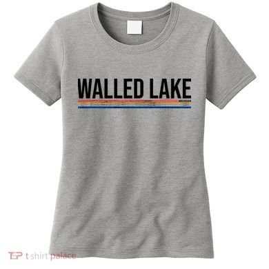 Walled Lake Michigan Retro Women's T-Shirt
