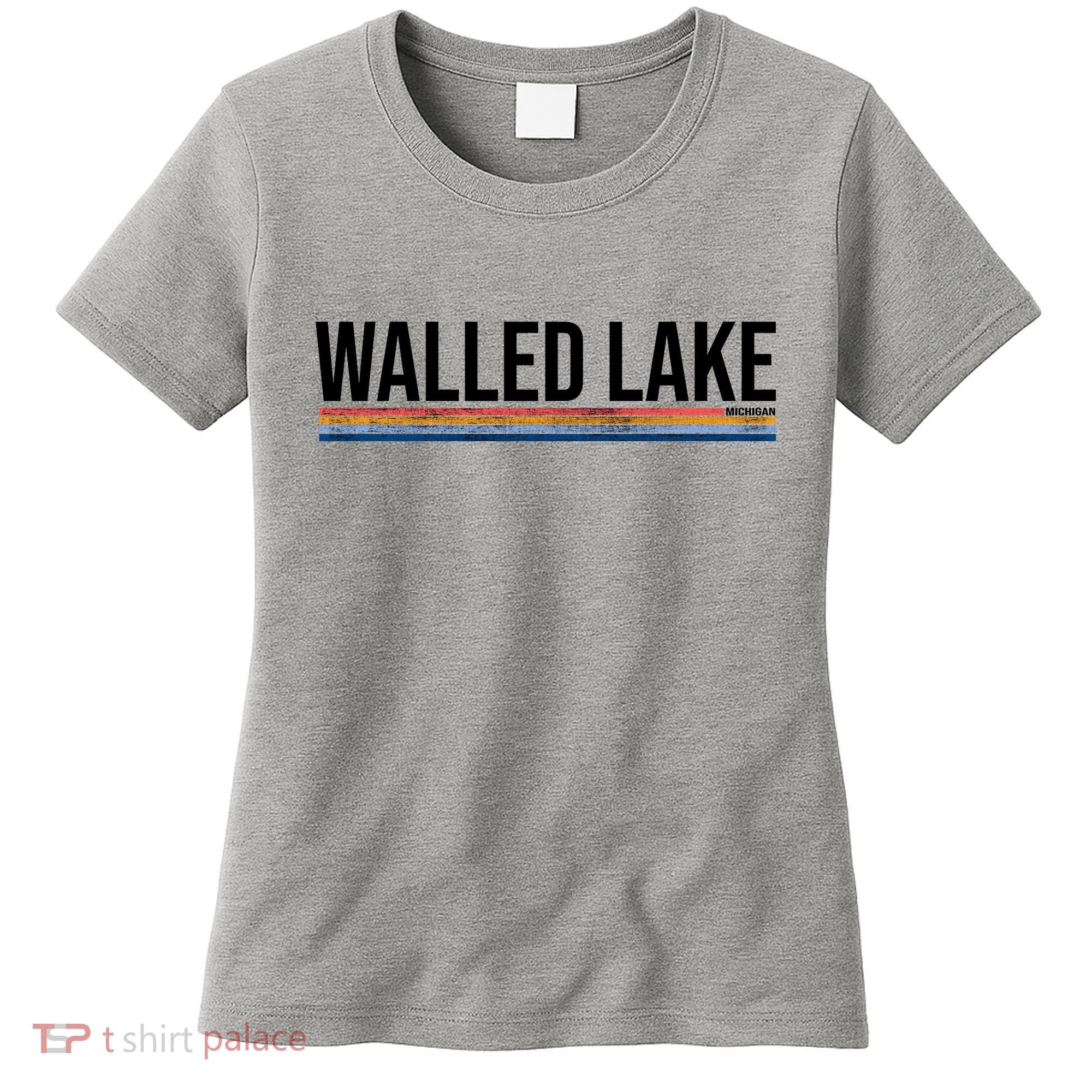 Walled Lake Michigan Retro Women's T-Shirt