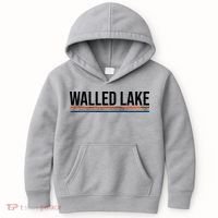 Walled Lake Michigan Retro Kids Hoodie thumb 0