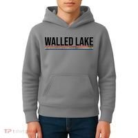 Walled Lake Michigan Retro Kids Hoodie thumb 4