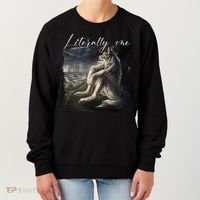 Wolf Literally Me Funny Meme Women's Sweatshirt thumb 0