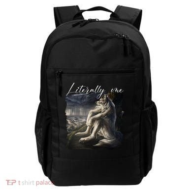 Wolf Literally Me Funny Meme Backpack