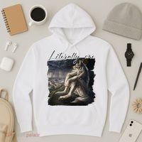 Wolf Literally Me Funny Meme Hoodie thumb 3