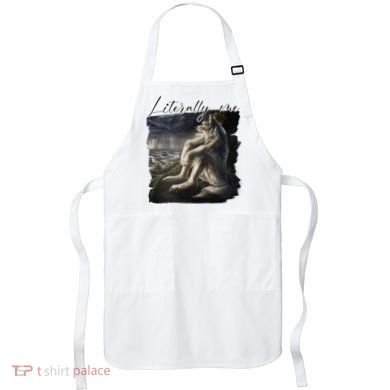 Wolf Literally Me Funny Meme Apron
