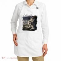 Wolf Literally Me Funny Meme Apron thumb 2