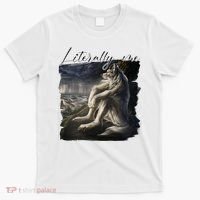 Wolf Literally Me Funny Meme T-Shirt thumb 0