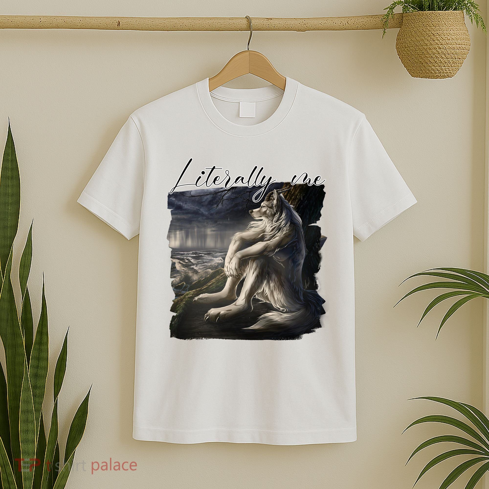 Wolf Literally Me Funny Meme T-Shirt
