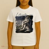 Wolf Literally Me Funny Meme T-Shirt thumb 4