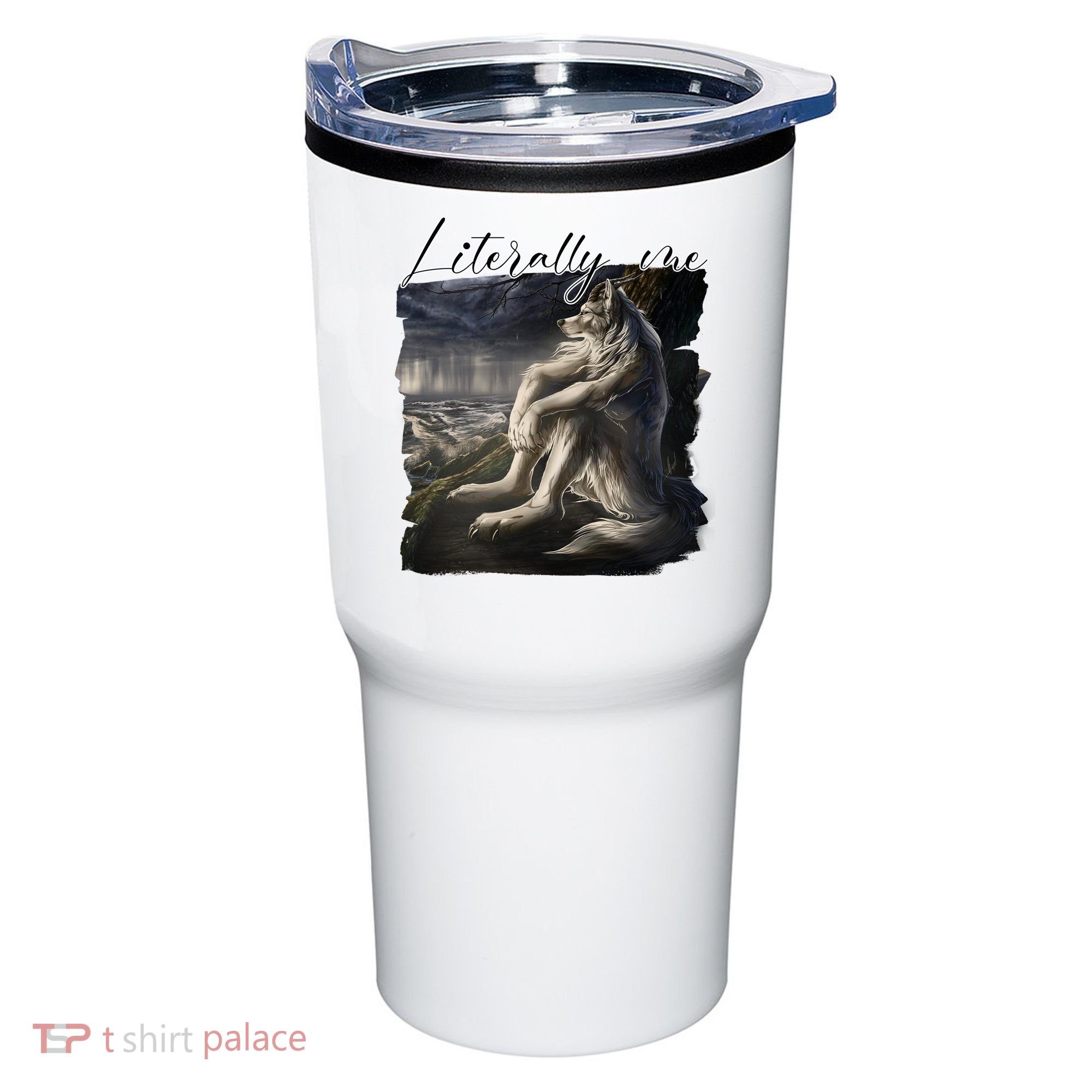 Wolf Literally Me Funny Meme Tumbler