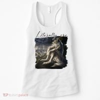 Wolf Literally Me Funny Meme Women's Tank Top thumb 0