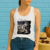 Wolf Literally Me Funny Meme Women's Tank Top thumb 2