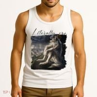 Wolf Literally Me Funny Meme Tank Top thumb 3