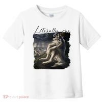 Wolf Literally Me Funny Meme Toddler T-Shirt thumb 0