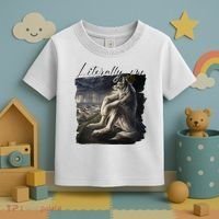 Wolf Literally Me Funny Meme Toddler T-Shirt thumb 3