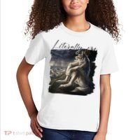 Wolf Literally Me Funny Meme Kids T-Shirt thumb 2