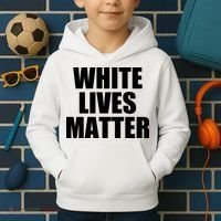 White Lives Matter Kids Hoodie thumb 2