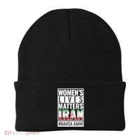 Women's Lives Matter IRAN #Mahsa Amini Beanie thumb 0