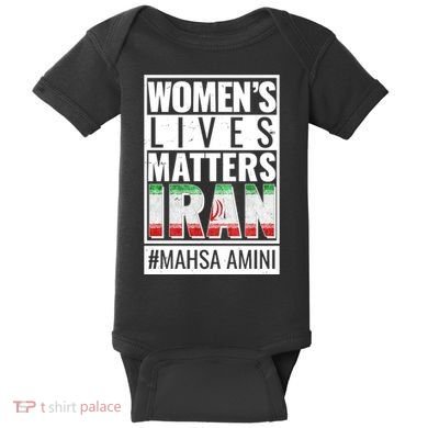 Women's Lives Matter IRAN #Mahsa Amini Baby Bodysuit