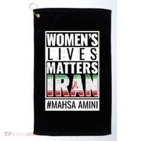 Women's Lives Matter IRAN #Mahsa Amini Golf Towel thumb 0