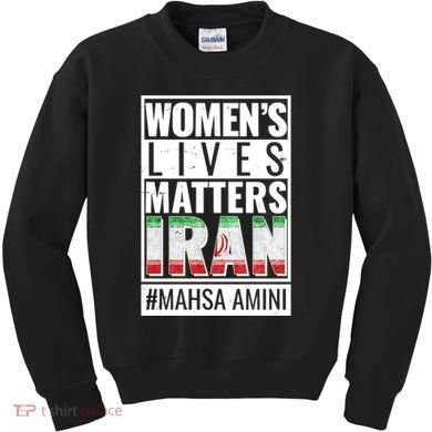 Women's Lives Matter IRAN #Mahsa Amini Kids Sweatshirt