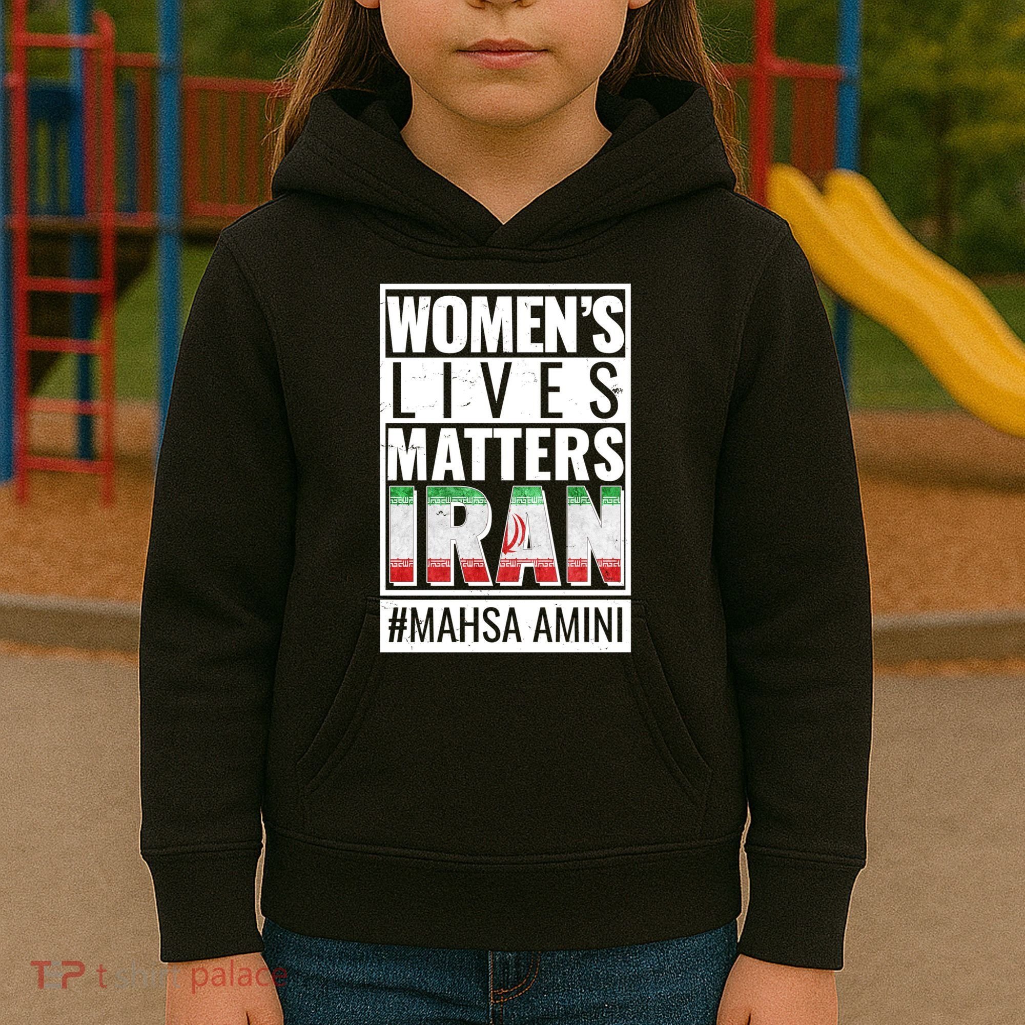Women's Lives Matter IRAN #Mahsa Amini Kids Hoodie