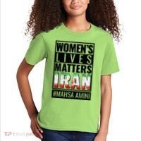Women's Lives Matter IRAN #Mahsa Amini Kids T-Shirt thumb 2