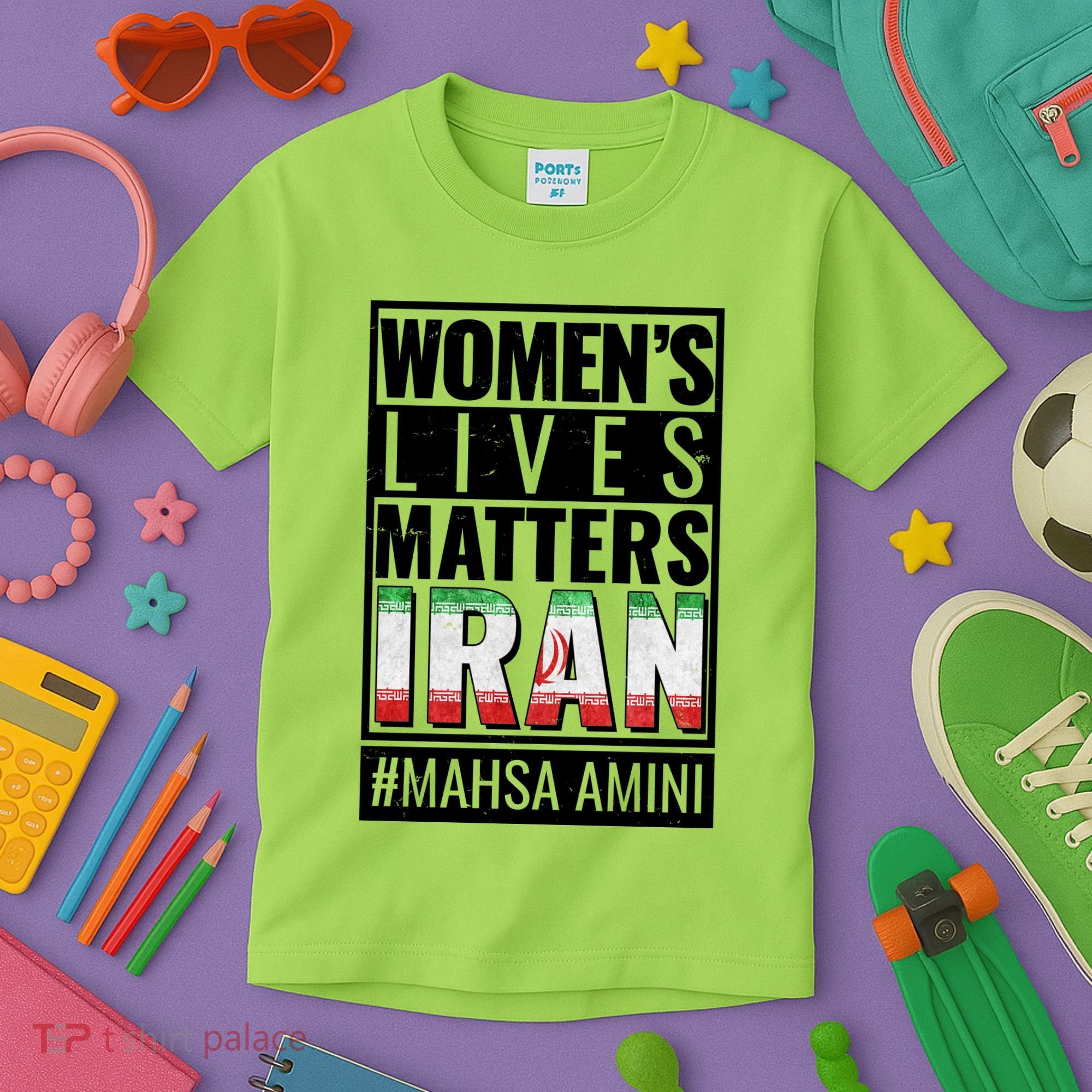 Women's Lives Matter IRAN #Mahsa Amini Kids T-Shirt
