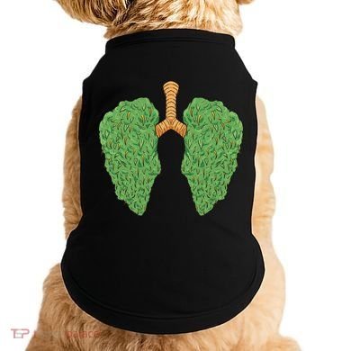Weed Lung Marijuana Funny Doggie Tank