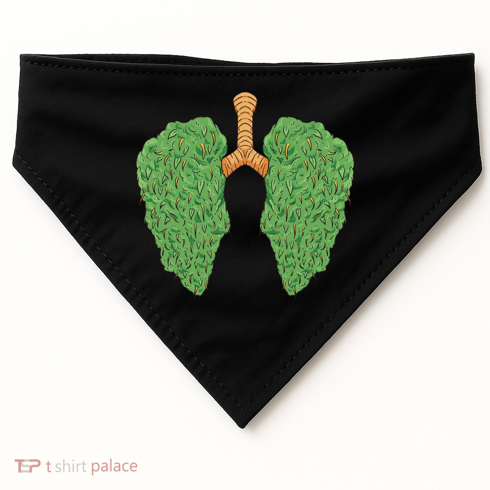 Weed Lung Marijuana Funny USA-Made Doggie Bandana