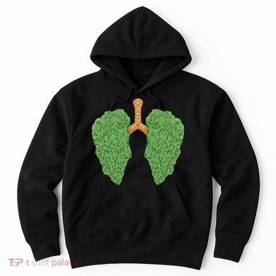 Weed Lung Marijuana Funny Hoodie