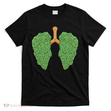 Weed Lung Marijuana Funny T-Shirt