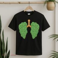 Weed Lung Marijuana Funny T-Shirt thumb 2