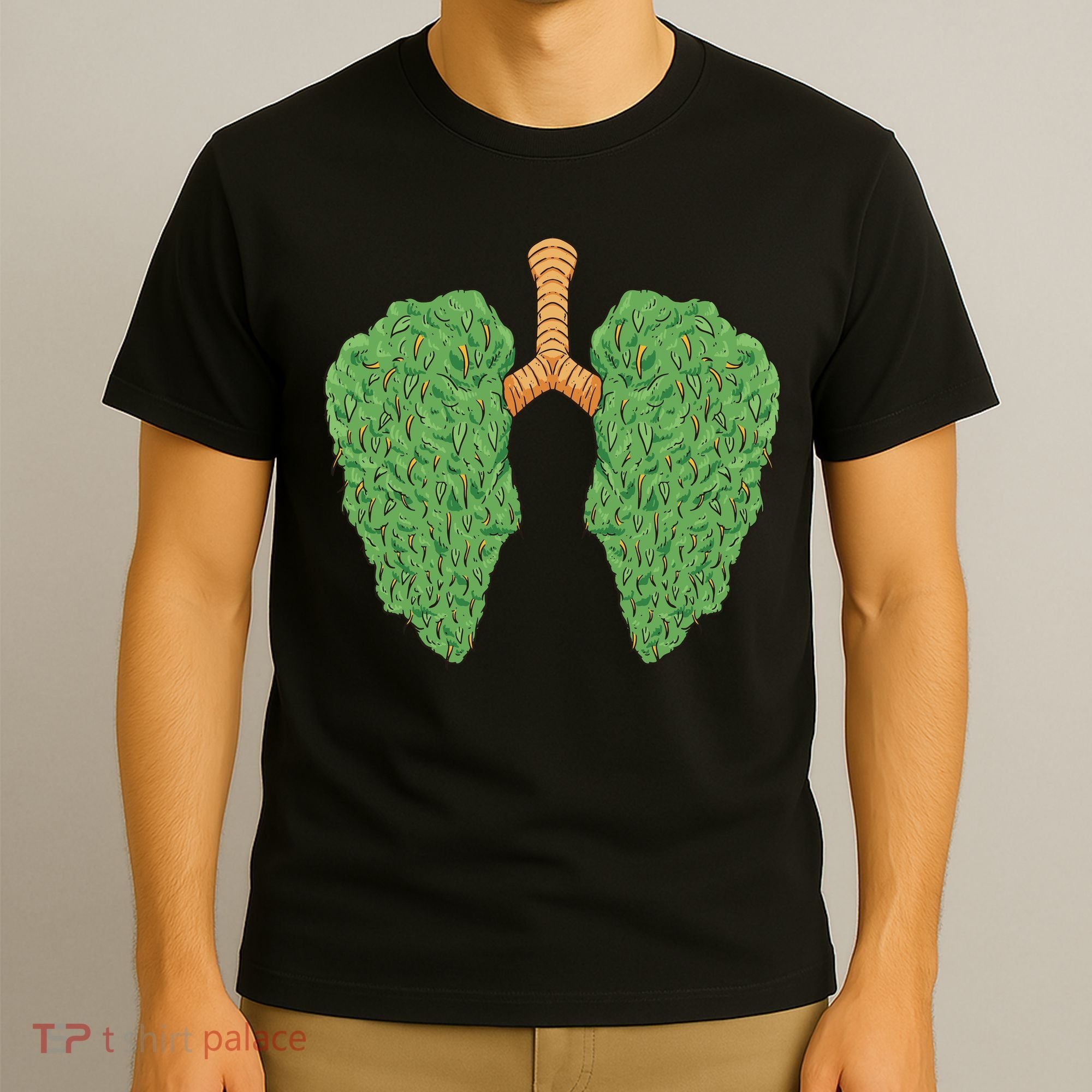 Weed Lung Marijuana Funny T-Shirt