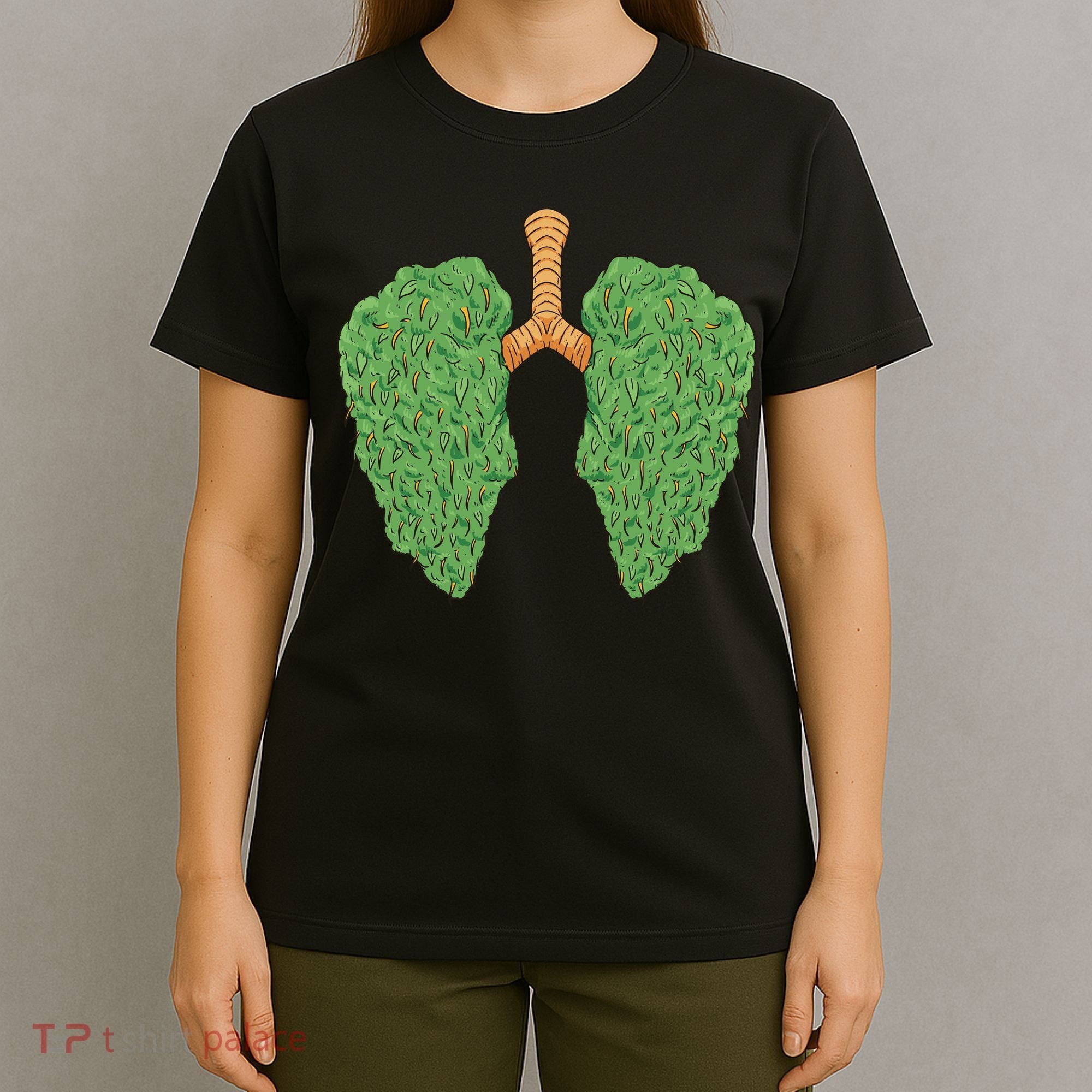 Weed Lung Marijuana Funny T-Shirt