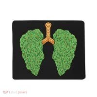 Weed Lung Marijuana Funny Mousepad thumb 0