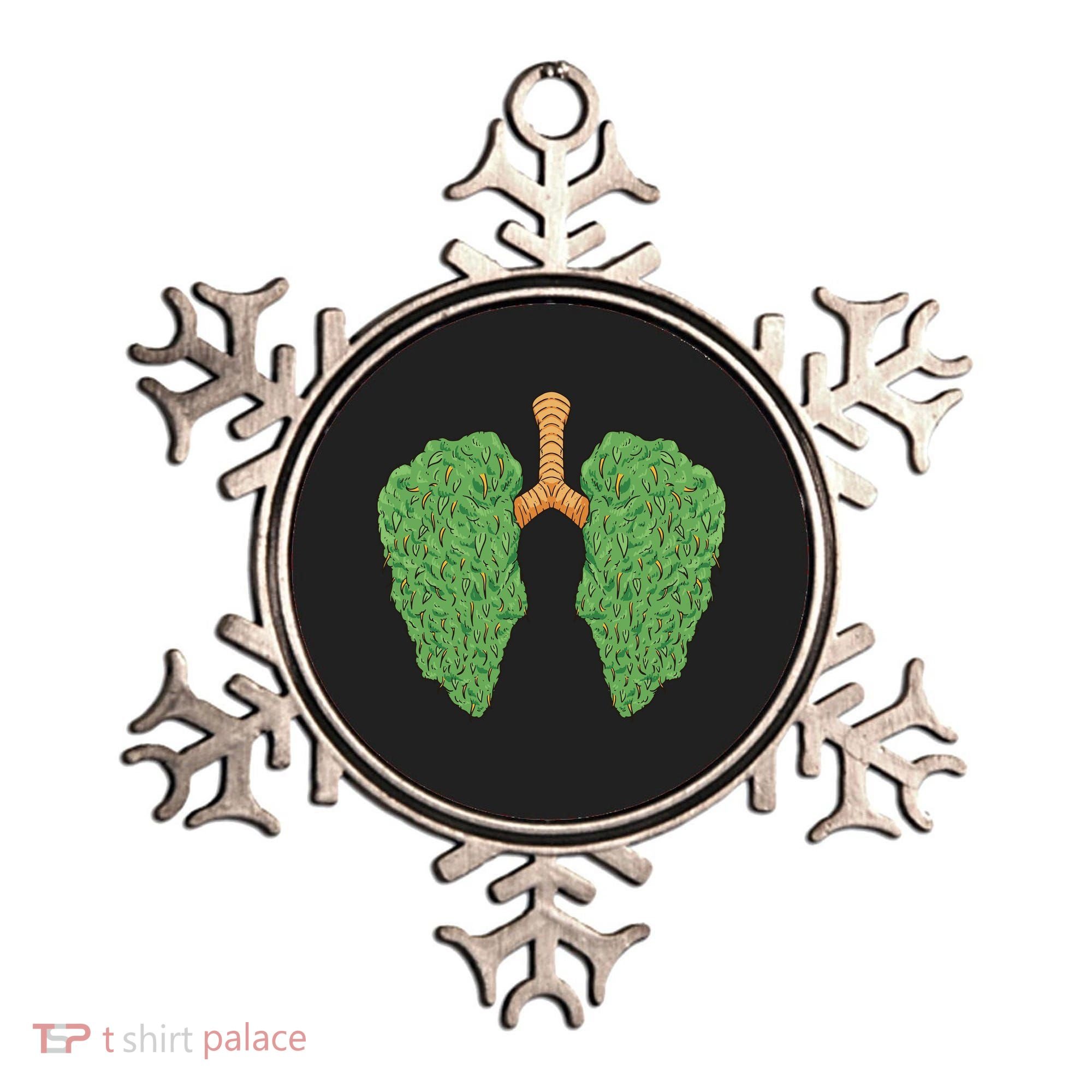 Weed Lung Marijuana Funny Ornament